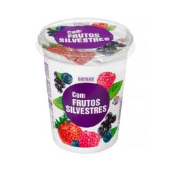 Yogur cremoso Hacendado con frutas del bosque Bote 0.5 kg