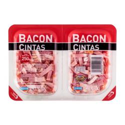 Bacón Hacendado cintas 2 paquetes X 0.125 kg