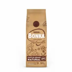 Café en grano natural de cultivo sostenible Nestlé Bonka 500 g.