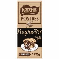 Chocolate negro 70% especial postres Nestlé sin gluten 170 g.