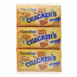 Cracker's Carrefour Classic pack de 3 unidades de 100 g.