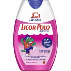 Dentífrico 2 en 1 junior sabor fresa Licor del Polo 75 ml.