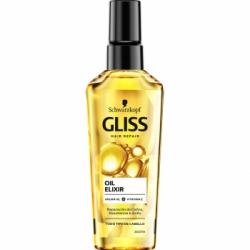 Elixir de aceite reparador del cabello con aceite de argán y vitamina E para todo tipo de cabello Oli Elixir Gliss 75 ml.