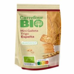 Galletas mini de espelta ecológica Carrefour Bio 125 g.