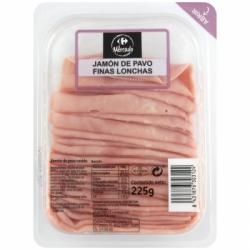 Jamón de Pavo Cocido en finas lonchas Carrefour El Mercado 225 g