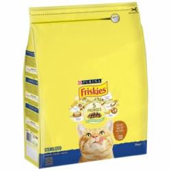 Pienso de pavo y verduras para gato adulto esterilizado Pavo y Verduras Purina Friskies 3Kg