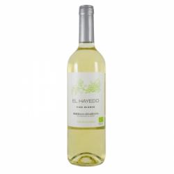 Vino blanco joven ecológico El Hayedo D.O. Ribera del Guadiana Vendimia Seleccionada 75 cl.