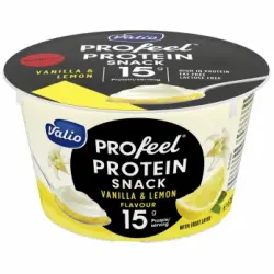 Yogur Profeel quark vainilla & limón Valio Protein sin lactosa 175 g.
