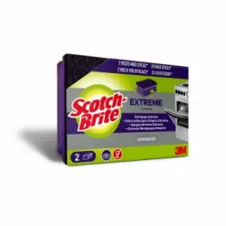 2 Estropajos con esponja Extreme SCOTCH BRITE - Morado