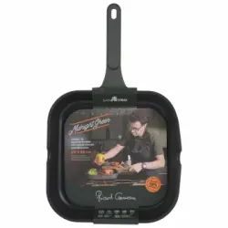 Asador Aluminio Fundido SAN PIETRO Midnight Green R. Camarena 28x28 cm