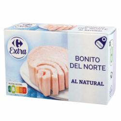 Bonito del Norte al natural Carrefour 74 g.