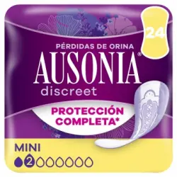 Compresas para incontinencia de orina mini Discreet Ausonia 24 ud.
