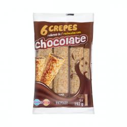 Crepes rellenos de chocolate Paquete 0.192 kg