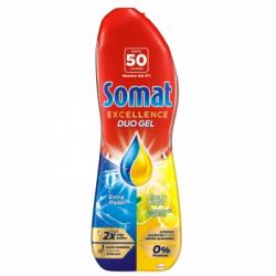 Gel para lavavajillas limón Excellence Duo Gel Somat 50 lavados.