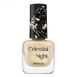 Laca de uñas Celestial Night Deliplus 135 dorada glitter