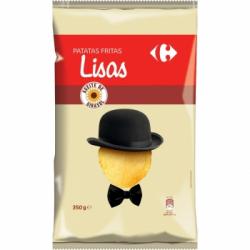 Patatas fritas lisas Carrefour 350 g.