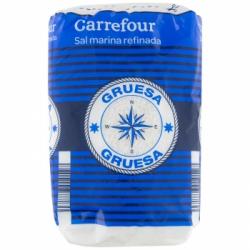 Sal marina gruesa Carrefour 1 kg.