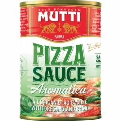 Salsa aromática para pizza Mutti lata 400 g.