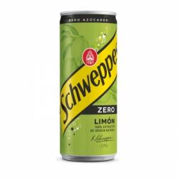 Schweppes de limón zero lata 33 cl.