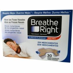 Tiras nasales pequeñas Breathe Right 30 ud.