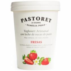 Yogur de fresas Pastoret sin gluten 500 g.