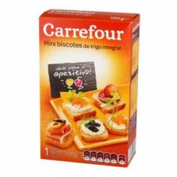 Biscottes mini integrales Carrefour 120 g.