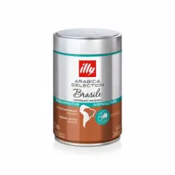 Café molido Brasil Selección Arábica Illy Lata 250 g.