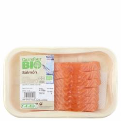 Escalopines de salmón ecológico Carrefour Bio 270 g