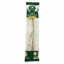 Fuet espetec Carrefour sin gluten 2 x170 g