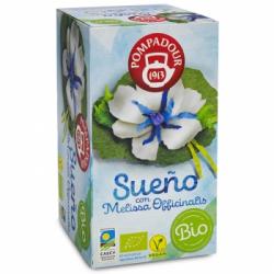 Infusión sueño con melisa en bolsitas ecológica Pompadour 18 ud.