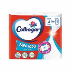 Papel de cocina compacto triple Colhogar Paratodo 4 rollos