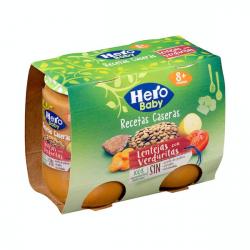 Papilla lentejas con verduritas Hero baby recetas caseras +8 meses 2 tarritos X 0.19 kg