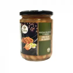 Pochas blancas y verdes con caldo de marisco Extra Carrefour sin gluten 445 g.