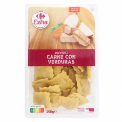 Ravioli de carne con verduras Carrefour Extra 250 g.