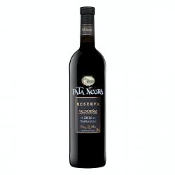 Vino tinto D.O Valdepeñas Pata Negra reserva Botella 750 ml