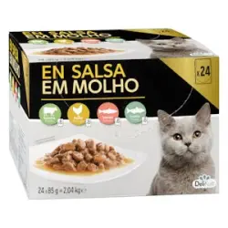 Bocaditos en salsa gato adulto Delikuit