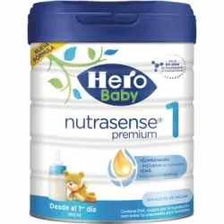 Leche infantil para lactantes en polvo Hero Baby Nutrasense Premium 1 lata 800 g.