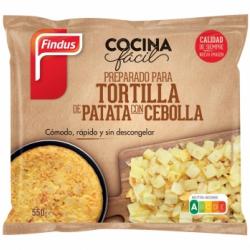 Preparado para tortilla de patata con cebolla Cocina Fácil Findus 550 g.