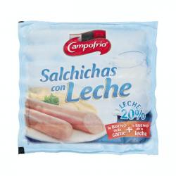 Salchichas cocidas con leche Campofrío de pollo, cerdo y pavo Paquete 0.17 kg