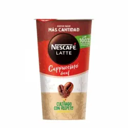 Café latte cappucino descafeinado Nescafé sin gluten 205 ml.
