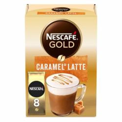 Caramel latte Nescafé Gold pack de 8 sobres de 17 g.