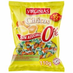 Caramelos sabor cítricos sin azúcar Virginias sin gluten 110 g.