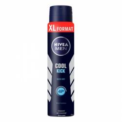 Desodorante en spray Cool Kick Nivea Men 250 ml.