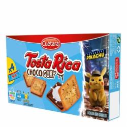 Galletas rellenas de crema de chocolate Tosta Rica Cuétara 168 g.