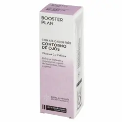 Gel contorno de ojos con aplicador frio Les Cosmetiques Booster Plan 12 ml.