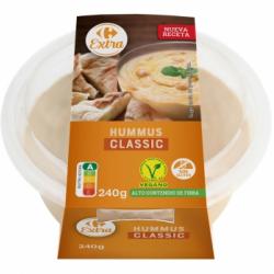 Hummus clásico Carrefour Extra sin gluten 240 g