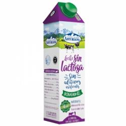 Leche desnatada Central Lechera Asturiana sin lactosa brik 1 l.