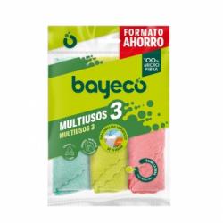 Set 3 Bayetas Multiusos Microfibra BAYECO
