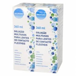 Solución multiusos para lentes de contacto Solupharm pack de 2 unidades de 360 ml.