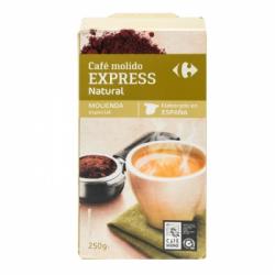 Café molido natural Carrefour 250 g.